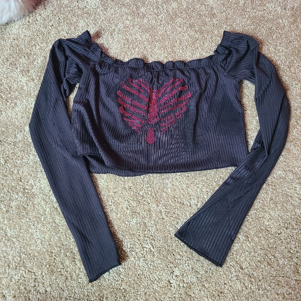 ribcage crop top